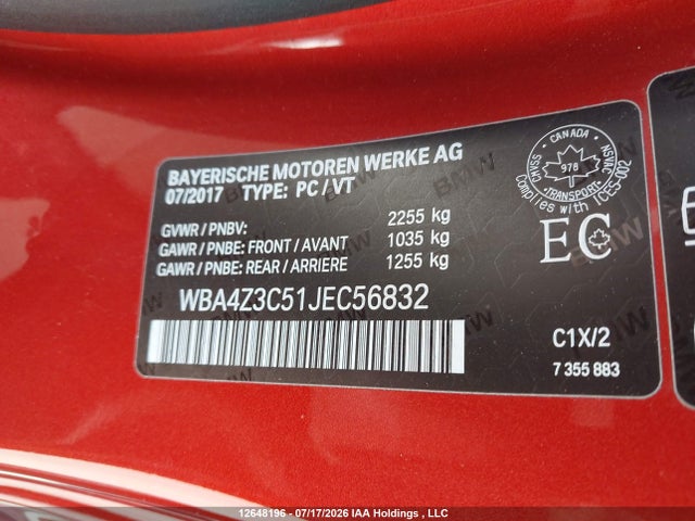 WBA4Z3C51JEC56832 BMW 430i Xdrive