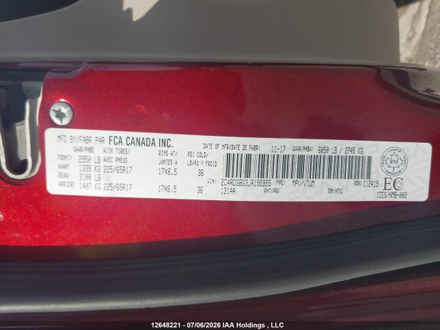 2C4RDGBG3JR155955 Dodge Grand Caravan Se