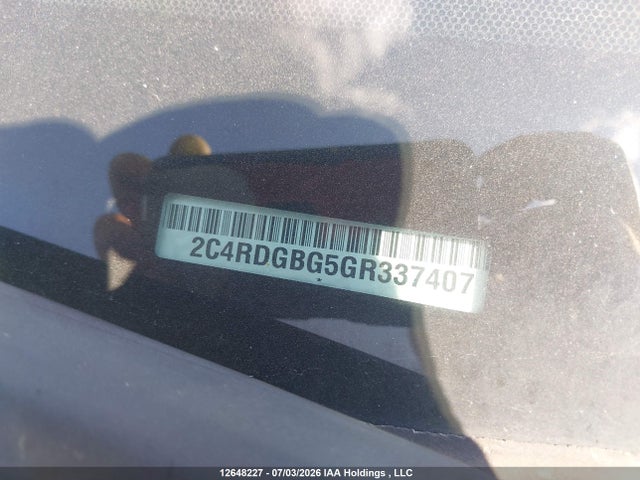 Продажа на аукционе авто 2016 Dodge Grand Caravan, vin: 2C4RDGBG5GR337407, номер лота: 12648227