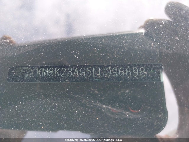 12648270 :رقم المزاد ، KM8K23AG5LU096698 vin ، 2020 Hyundai Kona Electric Preferred With Two-tone Roof مزاد بيع