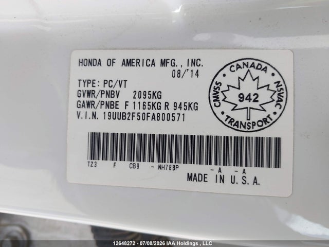 Acura TLX TECH 2015 19UUB2F50FA800571 Image 9