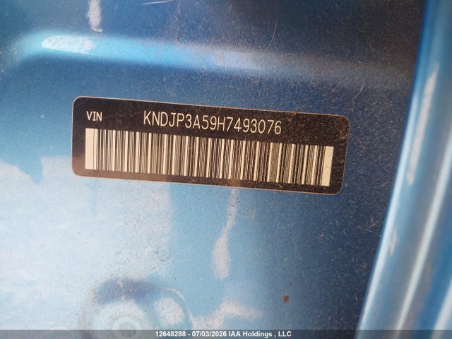 12648288 :رقم المزاد ، KNDJP3A59H7493076 vin ، 2017 Kia Soul Ex/ex Premium/ex Tech/ex+ مزاد بيع