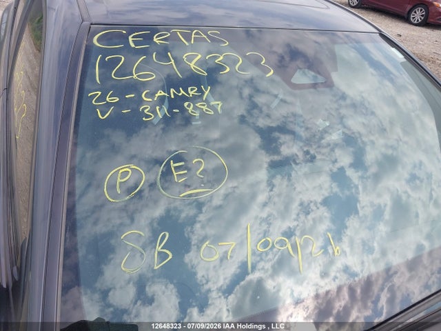 Aukcja sprzedaży 2026 Toyota Camry Xse/night Shade/le/xle/se, vin: 4T1DAACK9TU311887, numer aukcji: 12648323