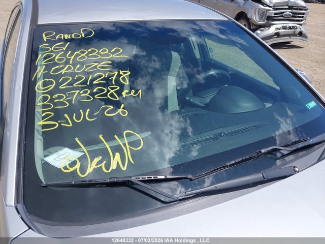 12648332 :رقم المزاد ، 1G1PA5SHXB7221278 vin ، 2011 Chevrolet Cruze Ls مزاد بيع