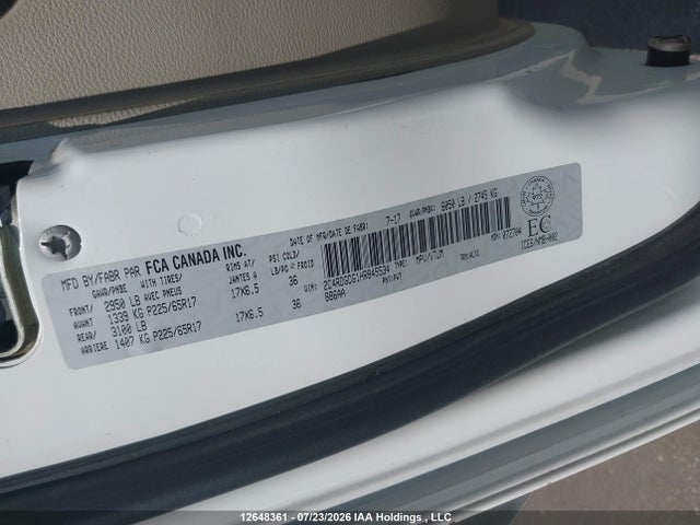 2017 Dodge Grand Caravan Crew მანქანა იყიდება აუქციონზე, vin: 2C4RDGDG1HR845534, აუქციონის ნომერი: 12648361