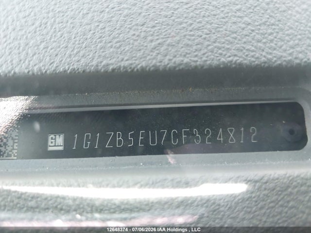 2012 Chevrolet Malibu Ls მანქანა იყიდება აუქციონზე, vin: 1G1ZB5EU7CF324812, აუქციონის ნომერი: 12648374
