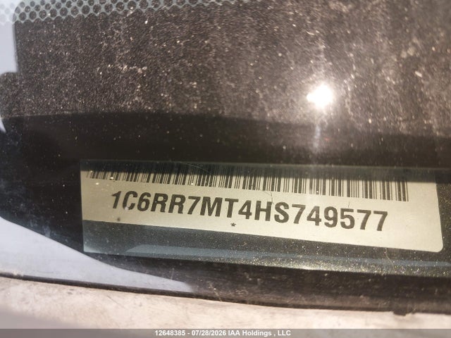 Продажа на аукционе авто 2017 Ram 1500 Sport, vin: 1C6RR7MT4HS749577, номер лота: 12648385
