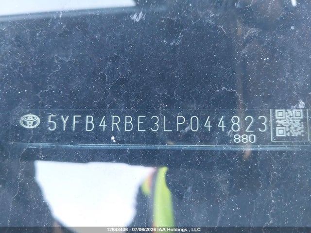 Продаж на аукціоні авто 2020 Toyota Corolla Se, vin: 5YFB4RBE3LP044823, номер лоту: 12648406