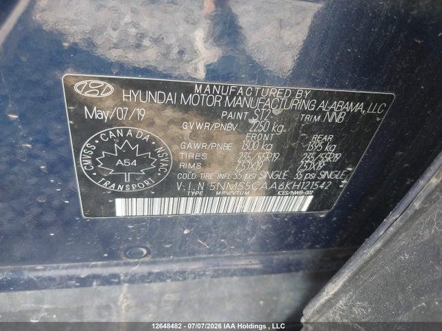 Hyundai Santa Fe Ultimate 2.0 2019 5NMS5CAA6KH121542 Image 9