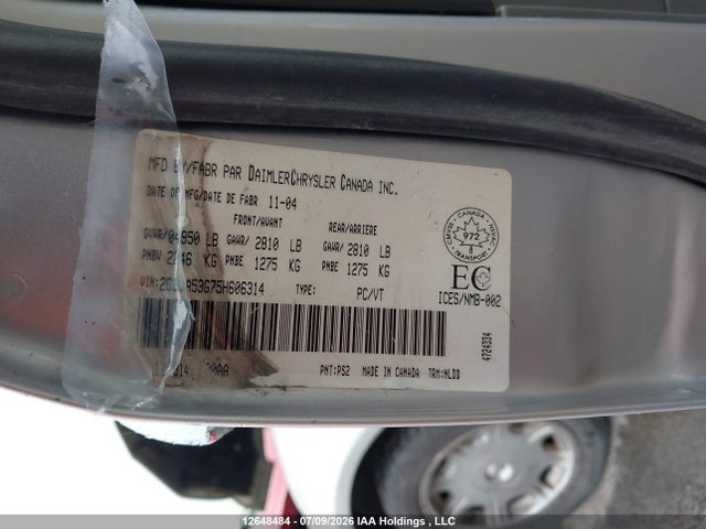 Продаж на аукціоні авто 2005 Chrysler 300c, vin: 2C3JA53G75H606314, номер лоту: 12648484