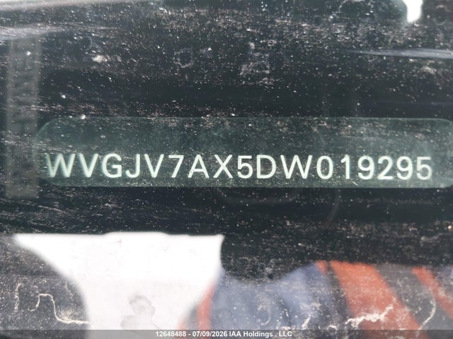 Продаж на аукціоні авто 2013 Volkswagen Tiguan, vin: WVGJV7AX5DW019295, номер лоту: 12648488