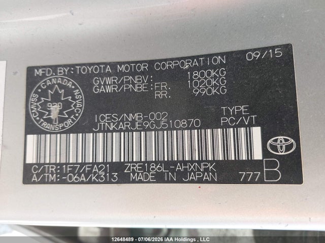 Scion IM 2016 JTNKARJE9GJ510870 Image 19