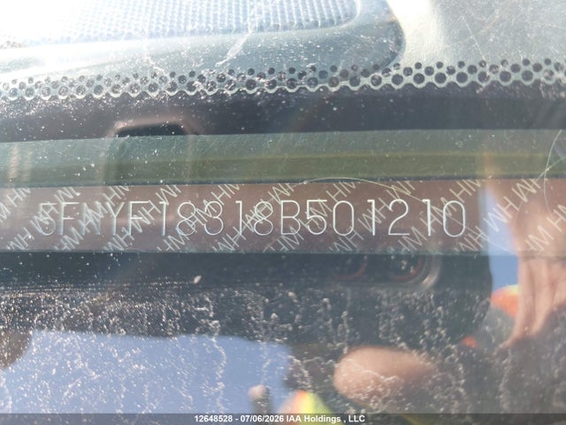 12648528 :رقم المزاد ، 5FNYF18318B501210 vin ، 2008 Honda Pilot Se مزاد بيع