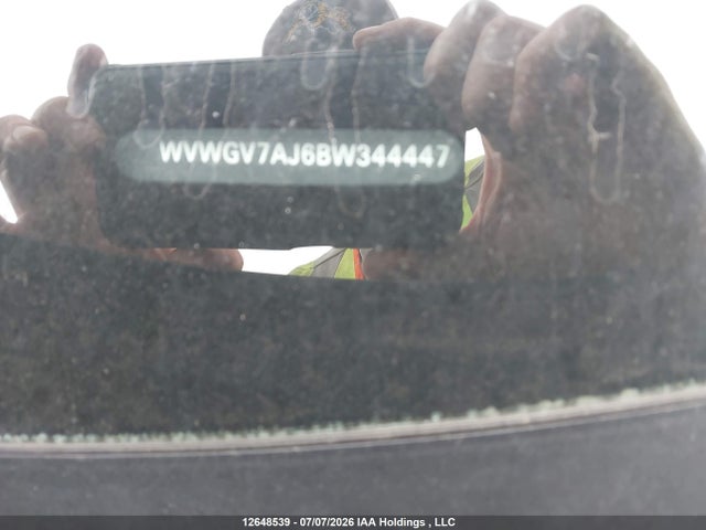 Aukcja sprzedaży 2011 Volkswagen Gti, vin: WVWGV7AJ6BW344447, numer aukcji: 12648539