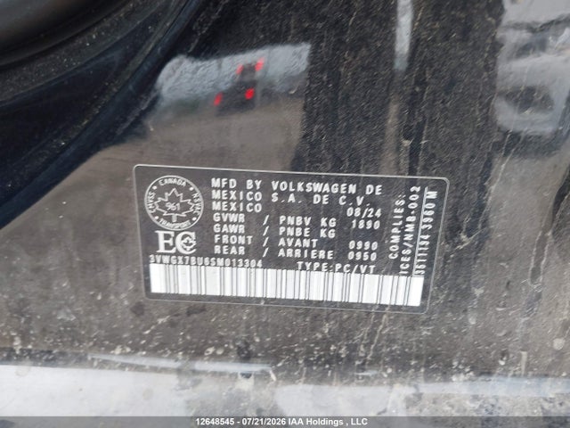 3VWGX7BU6SM013304 Volkswagen Jetta Highline