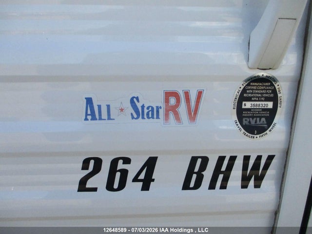 Продаж на аукціоні авто 2015 Jayco Slx 264 Bhw, vin: 1UJBJ0BN3F17V0199, номер лоту: 12648589