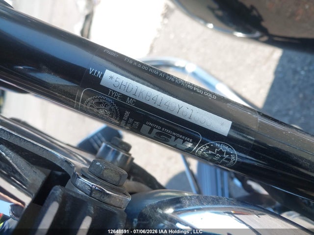 Продаж на аукціоні авто 2009 Harley-davidson Flhx, vin: 5HD1KB4149Y618568, номер лоту: 12648591