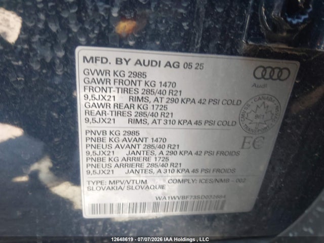 WA1WVBF73SD032684 Audi Q7 55 Technik