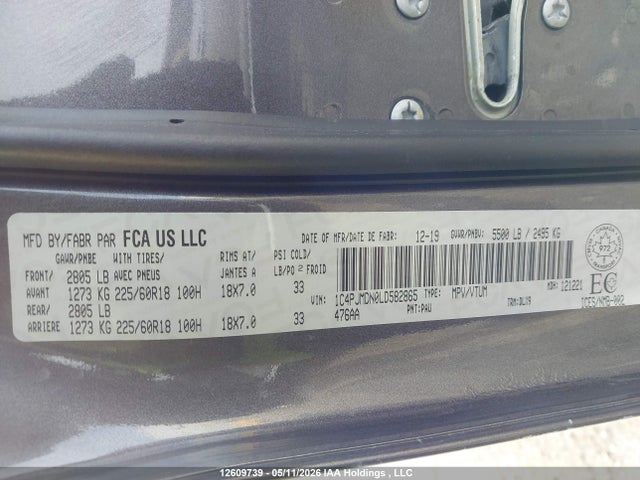 Jeep Cherokee Limited 2020 1C4PJMDN0LD582865 Image 20