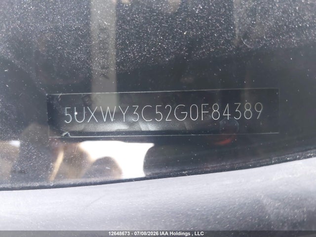 5UXWY3C52G0F84389 BMW X3 Xdrive28d
