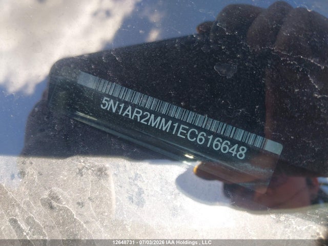 5N1AR2MM1EC616648 Nissan Pathfinder Platinum/s/sl/sv