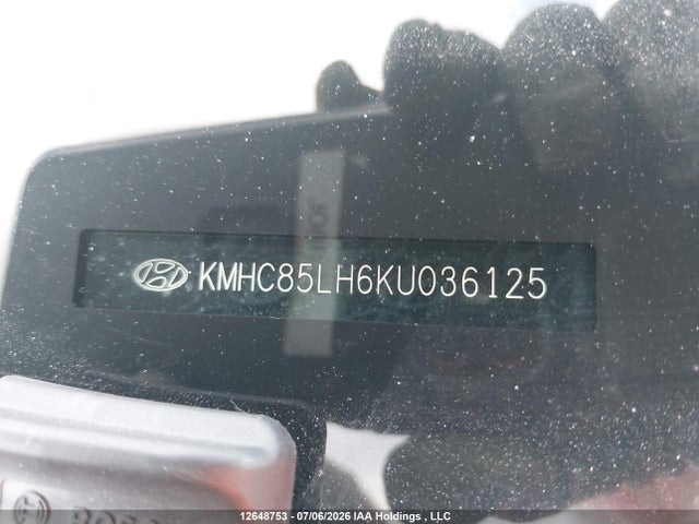 12648753 :رقم المزاد ، KMHC85LH6KU036125 vin ، 2019 Hyundai Ioniq مزاد بيع