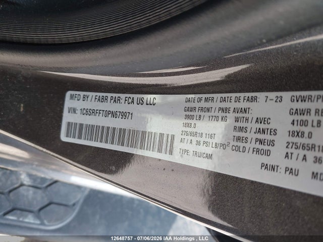 RAM 1500 Big Horn 2023 1C6SRFFT0PN679971 Image 20