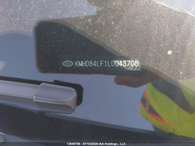 12648786 :رقم المزاد ، KMHD84LF1LU043708 vin ، 2020 Hyundai Elantra Sel/value/limited مزاد بيع