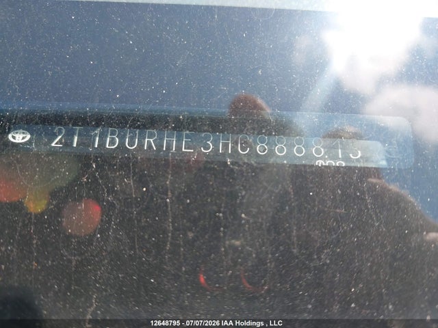 Aukcja sprzedaży 2017 Toyota Corolla L/le/xle/se/xse, vin: 2T1BURHE3HC888813, numer aukcji: 12648795