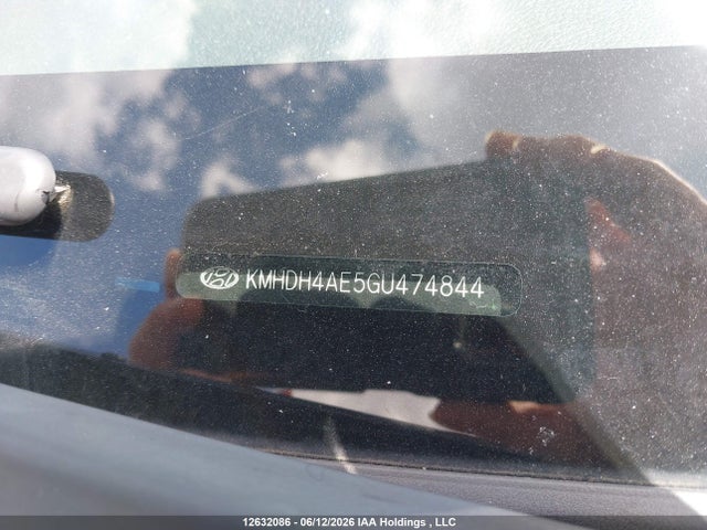 12632086 :رقم المزاد ، KMHDH4AE5GU474844 vin ، 2016 Hyundai Elantra Sport Appearance مزاد بيع