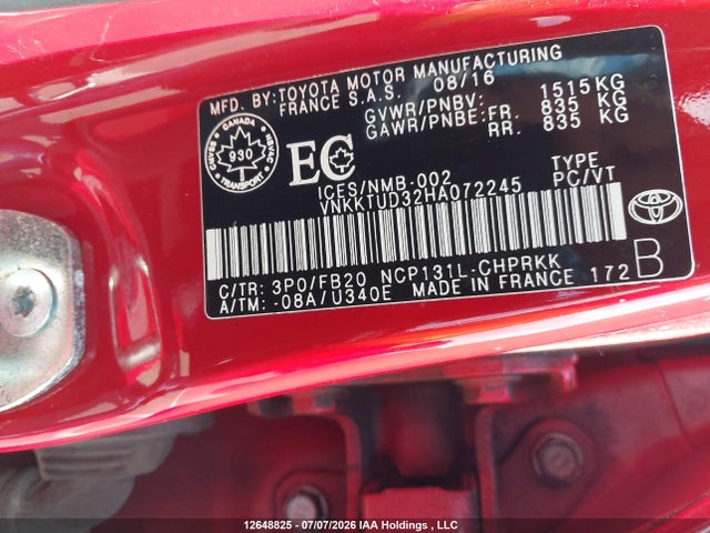 Toyota YARIS LE 2017 VNKKTUD32HA072245 Image 19