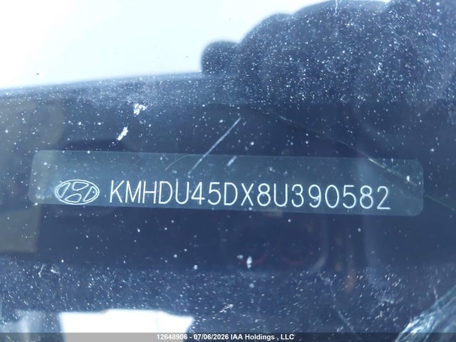 2008 Hyundai Elantra Gl/gls/gls Sport/limited მანქანა იყიდება აუქციონზე, vin: KMHDU45DX8U390582, აუქციონის ნომერი: 12648906