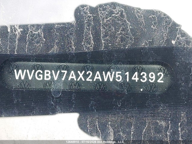 Aukcja sprzedaży 2010 Volkswagen Tiguan Se/sel, vin: WVGBV7AX2AW514392, numer aukcji: 12648910