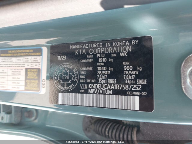 KIA SELTOS S 2024 KNDEUCAA1R7587252 Image 9