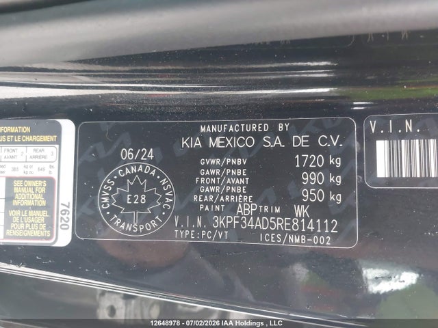 KIA Forte Ex/ex+/ex Premium 2024 3KPF34AD5RE814112 Image 17