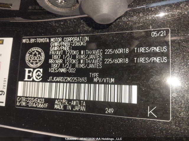 Lexus NX 300 2021 JTJGARDZ2M2257693 Image 9