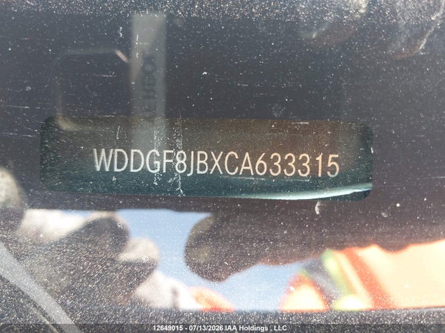 Aukcja sprzedaży 2012 Mercedes-benz C-class, vin: WDDGF8JBXCA633315, numer aukcji: 12649015