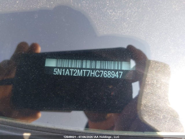 Aukcja sprzedaży 2017 Nissan Rogue S/sv, vin: 5N1AT2MT7HC768947, numer aukcji: 12649021