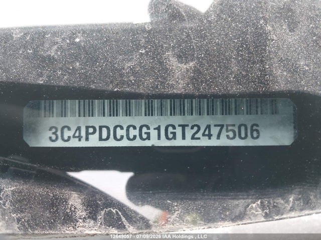 12649057 :رقم المزاد ، 3C4PDCCG1GT247506 vin ، 2016 Dodge Journey Sxt/limited مزاد بيع