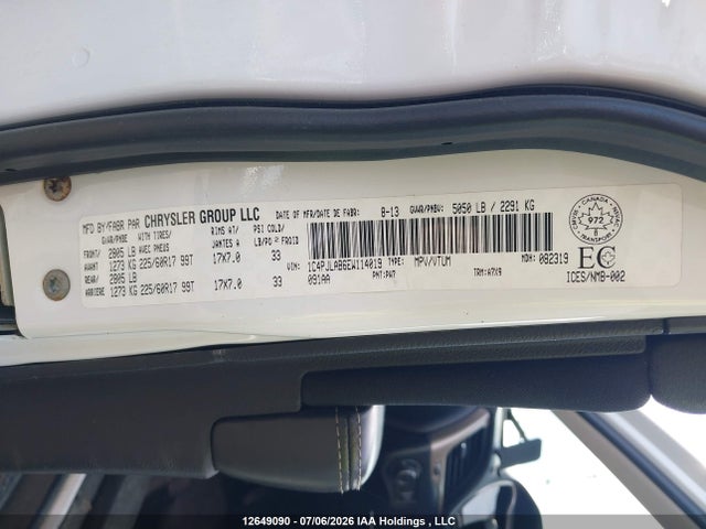 1C4PJLAB6EW114019 Jeep Cherokee Sport