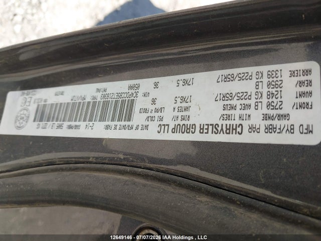 Aukcja sprzedaży 2014 Dodge Journey Sxt, vin: 3C4PDCCB5ET218303, numer aukcji: 12649146