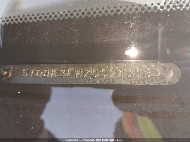 Aukcja sprzedaży 2013 Toyota Highlander V6, vin: 5TDBK3EH7DS243150, numer aukcji: 12649160