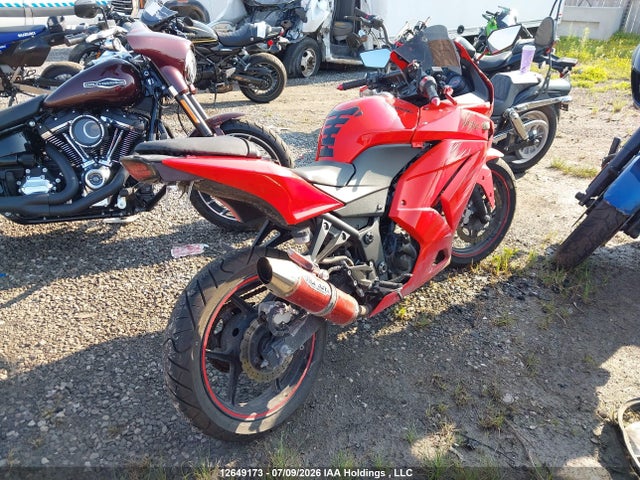 2009 Kawasaki Ex250 J მანქანა იყიდება აუქციონზე, vin: JKAEXMJ119DA45807, აუქციონის ნომერი: 12649173