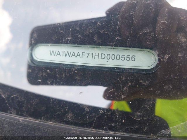 12649209 :رقم المزاد ، WA1WAAF71HD000556 vin ، 2017 Audi Q7 3.0t Technik مزاد بيع