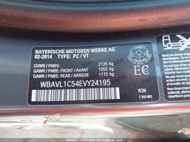 WBAVL1C54EVY24195 BMW X1 Xdrive28i
