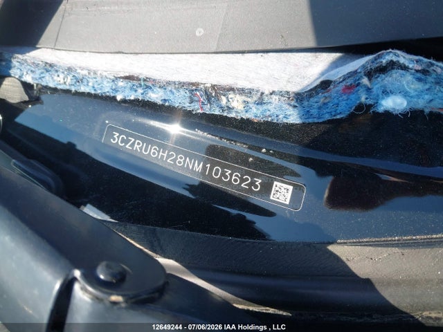 12649244 :رقم المزاد ، 3CZRU6H28NM103623 vin ، 2022 Honda Hr-v Sport مزاد بيع