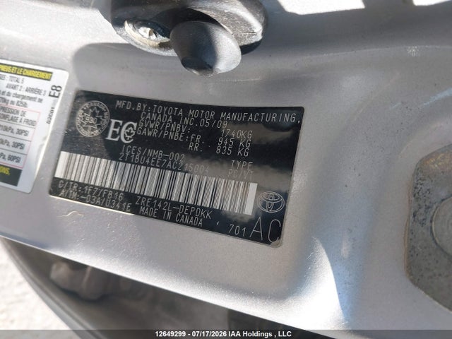 Продажа на аукционе авто 2010 Toyota Corolla S/le/xle, vin: 2T1BU4EE7AC215004, номер лота: 12649299