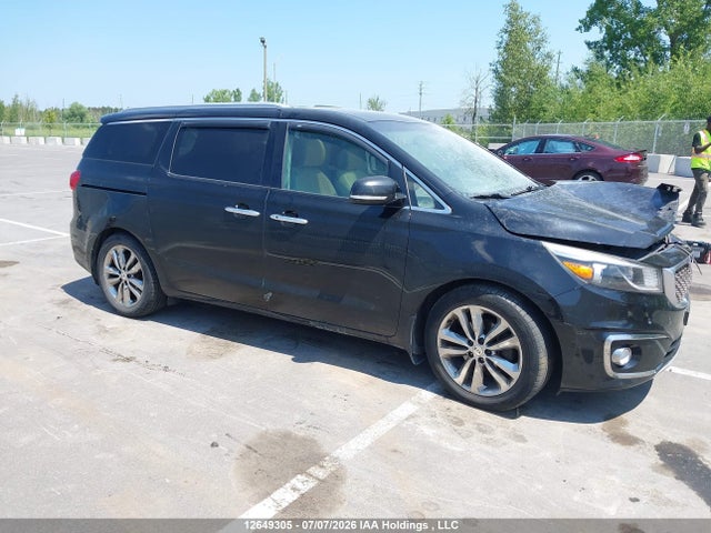 2016 Kia Sedona Sxl მანქანა იყიდება აუქციონზე, vin: KNDME5C12G6106011, აუქციონის ნომერი: 12649305