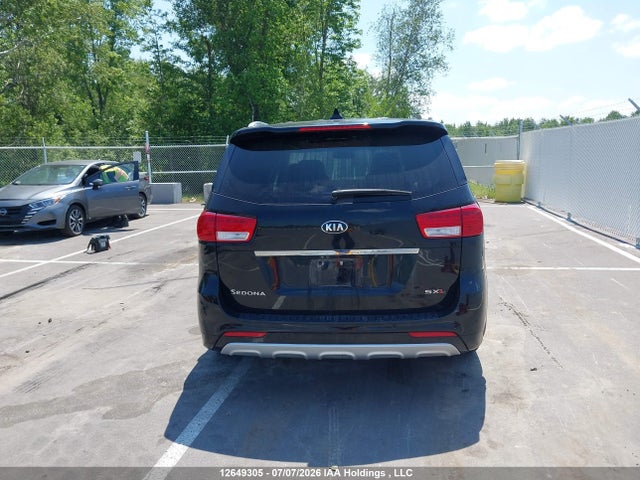 2016 Kia Sedona Sxl მანქანა იყიდება აუქციონზე, vin: KNDME5C12G6106011, აუქციონის ნომერი: 12649305