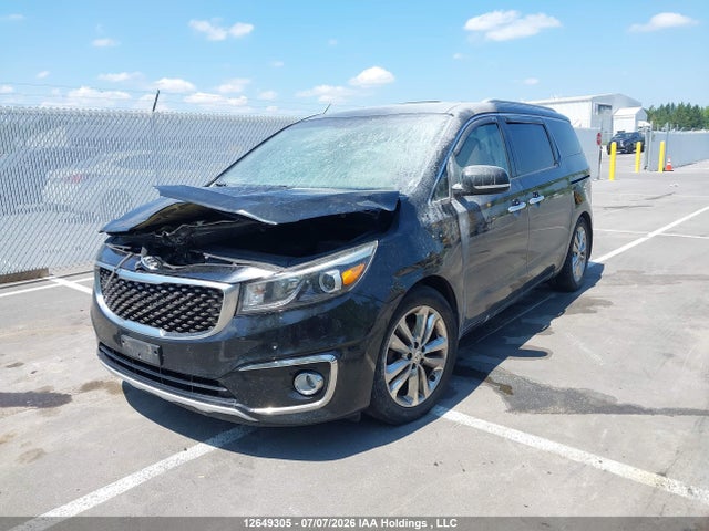 2016 Kia Sedona Sxl მანქანა იყიდება აუქციონზე, vin: KNDME5C12G6106011, აუქციონის ნომერი: 12649305